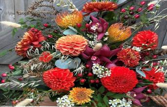 Autumnal Pumpkin Flower Arranging Workshop - Occombe Farm