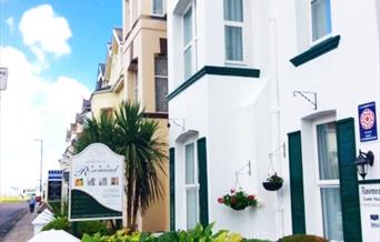 Sign at Rosemead Guest House, Paignton, Devon