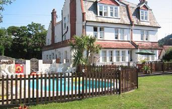 Yardley Manor Hotel outside pool, Torquay, Devon