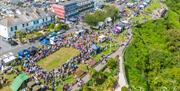 Aerial shot of Babbacombe Fayre, Torquay, Devon