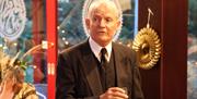 Actor performing at the Paignton Zoo Murder Mystery