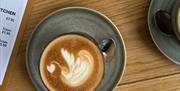 Coffee served at Occombe Farm