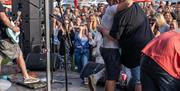 Live music stage at Offshore and Bays Festival