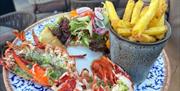 Lobster and chips, Celebrate England’s Seafood Feast at The Yacht