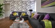 Lounge area at Palm Grove Apartments, Torquay, Devon