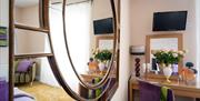 Luxury bedroom at Palm Grove Apartments, Torquay, Devon