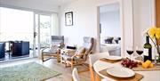 Open plan lounge, Avocet 2, The Cove, Brixham, Devon