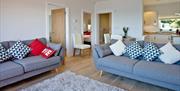 Open plan living area, Curlew 2, The Cove, Brixham, Devon