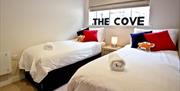 Twin bedroom, Curlew 2, The Cove, Brixham, Devon