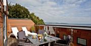 Balcony with sea view, Plover 2, The Cove, Brixham, Devon