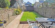 Patio seating and lawned garden, 31 Berry Head Road, Brixham