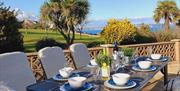 Stunning views from the patio of Sail Away, Brixham, Devon