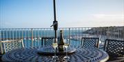 Outdoor seating area with harbour views 39 North Furzeham Road
