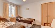 Twin bedroom, 3 Abbey Mews, Torquay, Devon