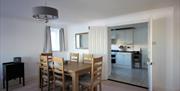 Dining area and kitchen, 51 Moorings Reach, Brixham