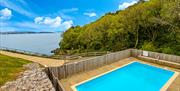 Shared outdoor swimming pool, Curlew 5, The Cove, Brixham, Devon