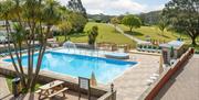 swimming pool at Whitehill Country Park at Paignon, Devon