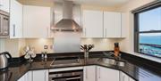 Kitchen with sea view, A8 Masts, Warren Road, Torquay