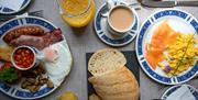Breakfast at Abbeyfield B&B, Torquay, Devon
