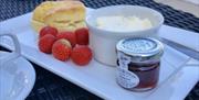 Cream Tea at Anchorage Hotel, Torquay, Devon