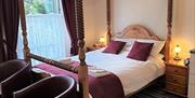 Four Poster Bedroom, Appletorre House Holiday Flats, Vansittart Road, Torquay, Devon