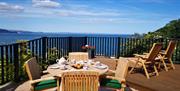 Decking and view, Bay Cottage, Cary Arms, Babbacombe, Torquay