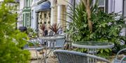 Outside seating area, The Belmont, Belgrave Road, Torquay, Devon