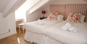 Twin Bedroom, Blue Buoy Cottage, 5 North Furzeham Road, Brixham, Devon