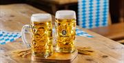 Pints served during Oktoberfest at The Bull and Bush Torquay