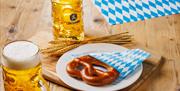 Food served during Oktoberfest at The Bull and Bush Torquay