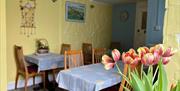 Breakfast Room, B&B By the Sea, Garfield Road, Paignton, Devon