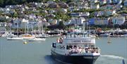 Cardiff Castle arriving in Dartmouth from Totnes in mid summer