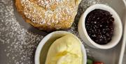 Cream tea served at Chandlers, Torbay Road, Paignton