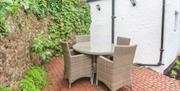 Outside seating, Chantry Cottage, Paignton, Devon