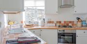 Kitchen, Cliff Cottage, 46 Overgang Road, Brixham, Devon