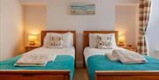 Twin Bedroom, Concha Azul, 14 Prospect Road, Brixham