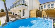 Above ground swimming pool at Coombe Villa, Babbacome Downs Road, Torquay