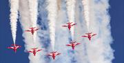 Red Arrows display at the English Riviera Airshow, Paignton, Devon