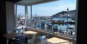 Brixham harbour view from, Crusoes, The Quay, Brixham, Devon