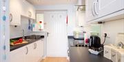 Kitchen area at Curlew, Brixham Devon