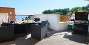 Decking area at Curlew, Brixham Devon