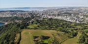 Aerial shot of TGC course, Torquay, Devon