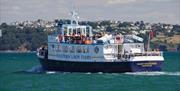 Dart Venturer crossing the Bay from Brixham to Torquay for the Western Lady Ferry service.