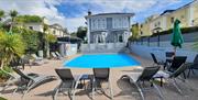 Swimming pool at Devon Court Luxurious Bed & Breakfast, Croft Road, Torquay, Devon