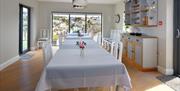 Dining room at Driftwood Boutique B & B, Brixham, Devon