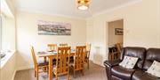 Dining area at Quayside View, Brixham, Devon