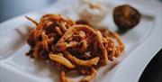 Close up of fried squid at Number 7 Fish Bistro Torquay