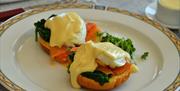 Eggs Benedict at Beacon House, Brixham, Devon