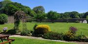 Garden at Elberry Farm self-catering property, Paignton, Devon