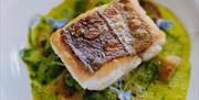 Meal served at Nyetimber Sparkling Wine Tasting ft. Locally Landed Seafood, part of England's Seafood FEAST, The Elephant